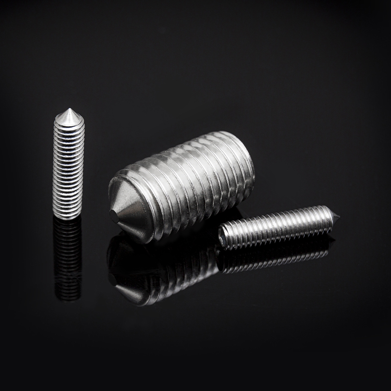 Scriúnna Socraigh Soicéad Heicseagán Cruach Dhosmálta DIN914 Le Pointe Cón